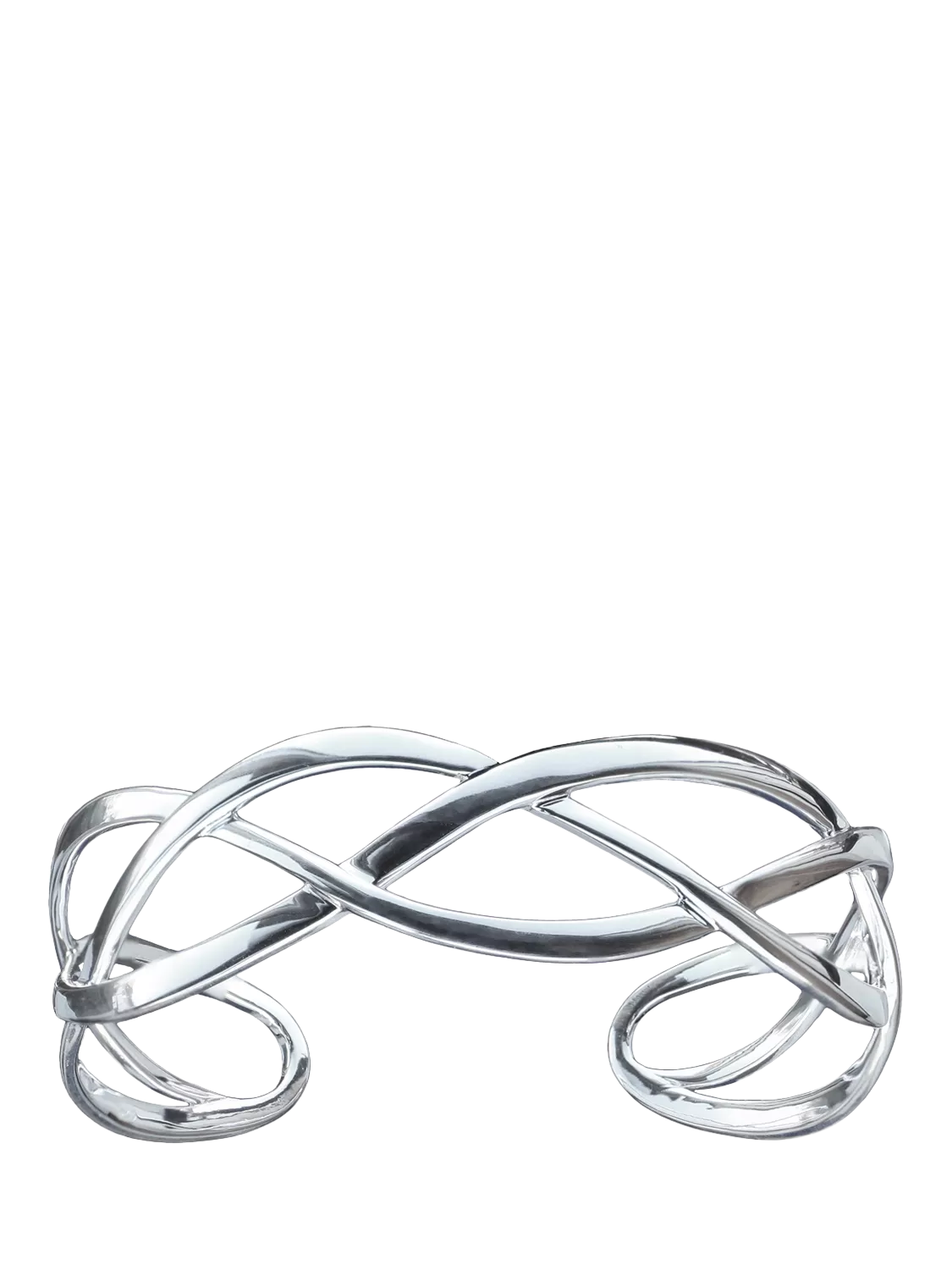 Nina B sterling silver cuff bangle (British brand)