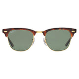 Ray-Ban men's Clubmaster polarised sunglasses tortoise green, UK version