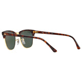 Ray-Ban men's Clubmaster polarised sunglasses tortoise green, UK version