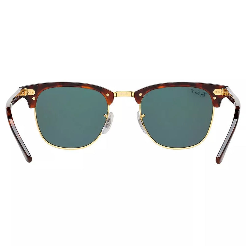 Ray-Ban men's Clubmaster polarised sunglasses tortoise green, UK version