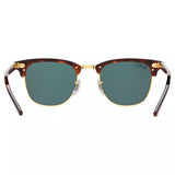 Ray-Ban men's Clubmaster polarised sunglasses tortoise green, UK version