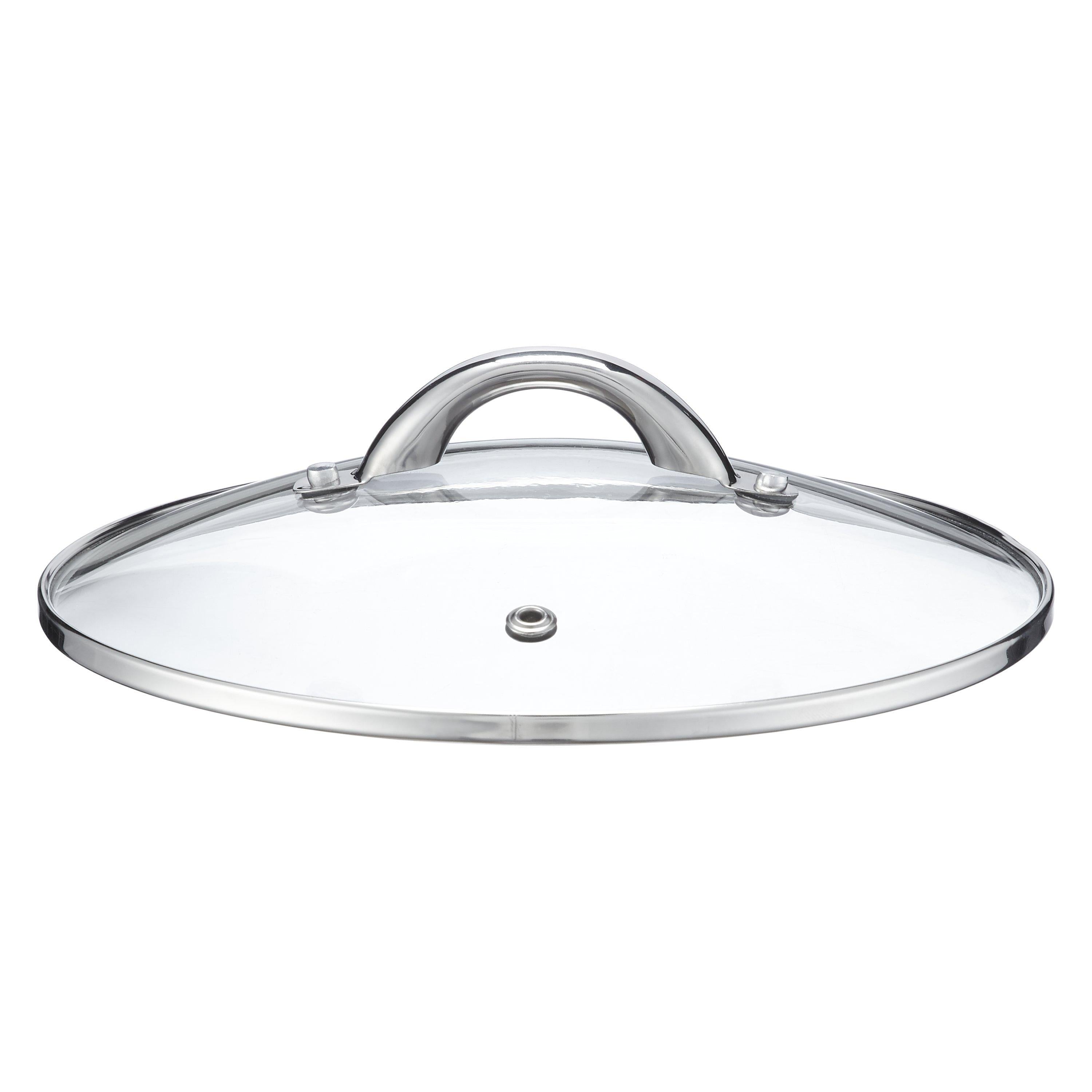 John Lewis stainless steel saucepan set with glass lids, 3 pieces, UK version