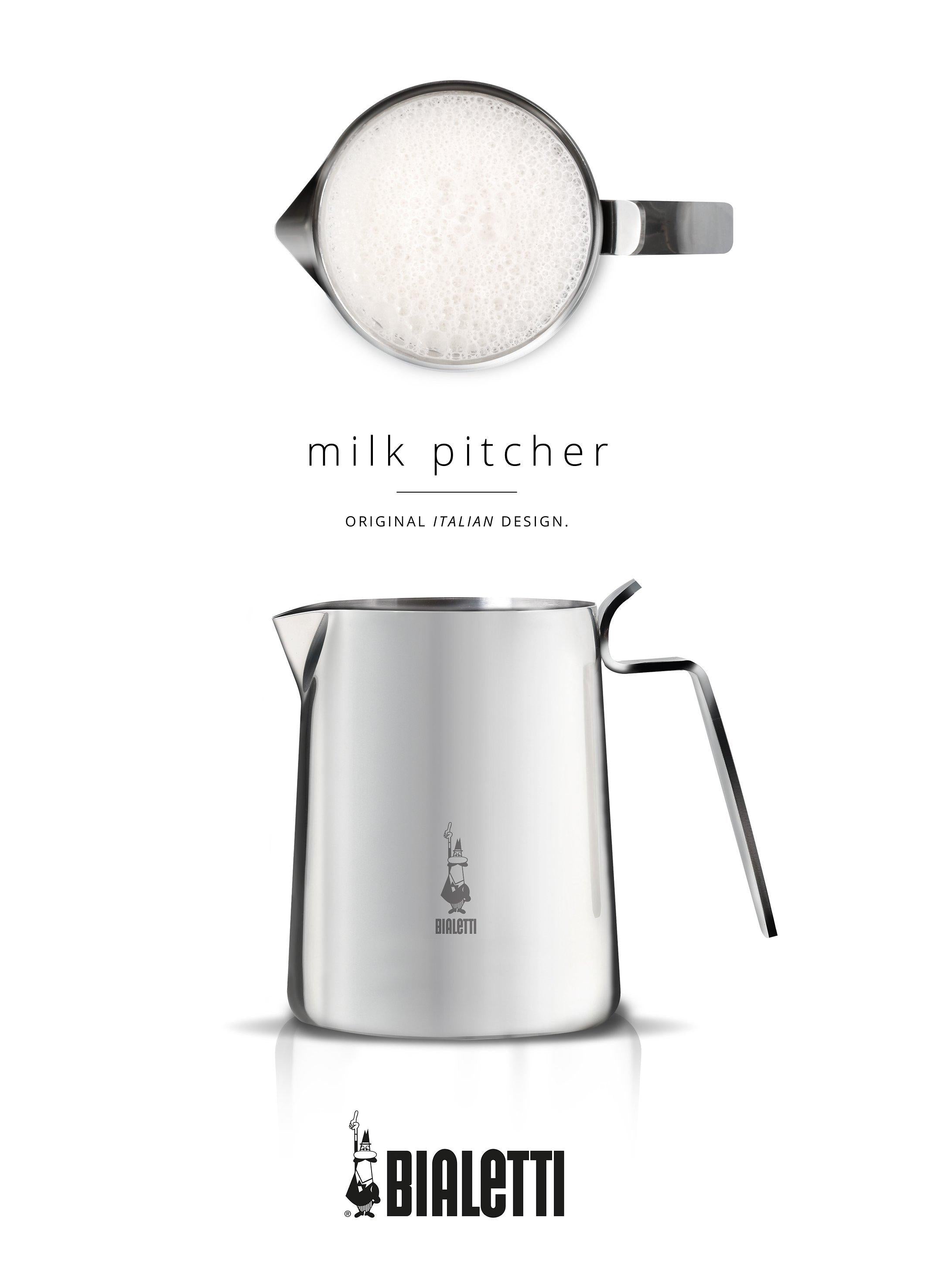 Bialetti stainless steel milk froth pitcher 500ml - British product