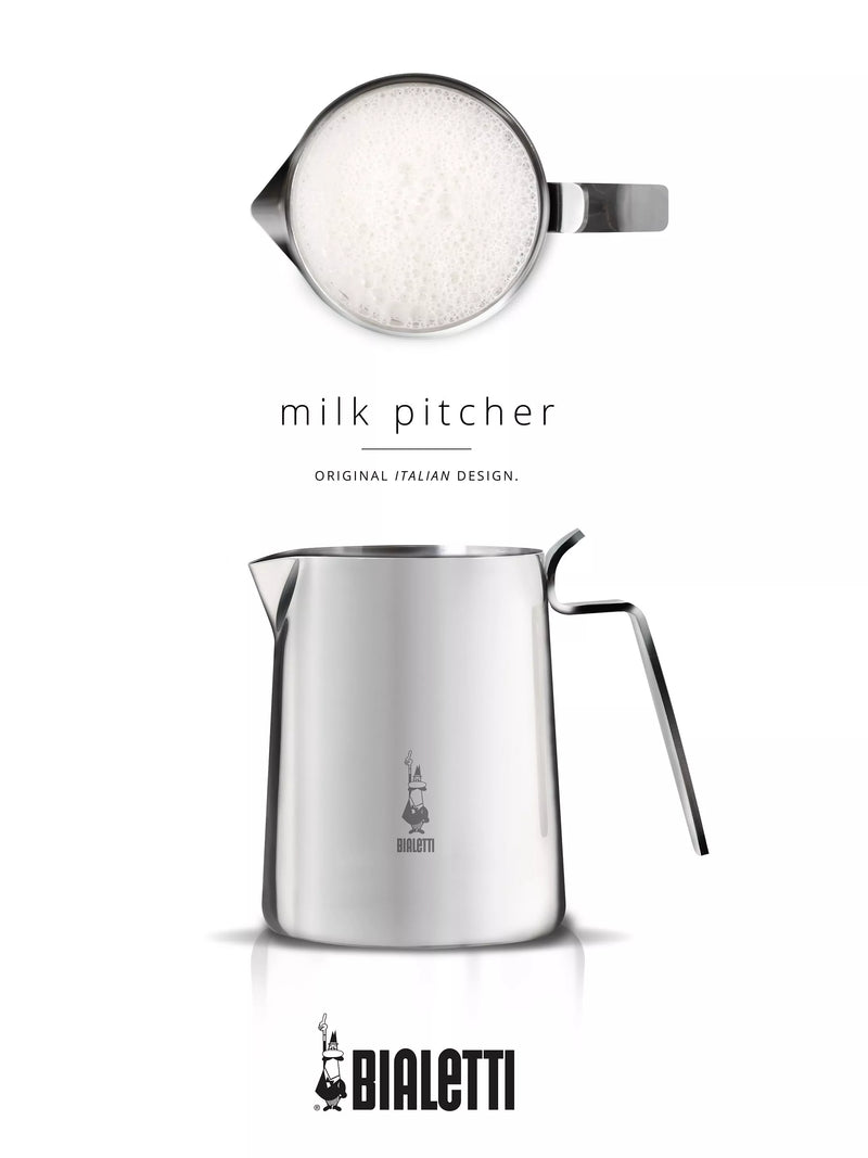 Bialetti stainless steel milk froth pitcher 500ml - British product