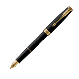 PARKER Sonnet Matt Lacquer Fountain Pen - Black/Gold