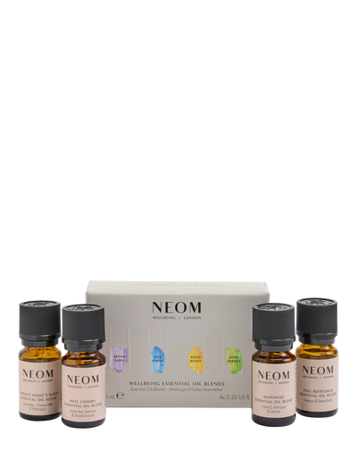 John Lewis NEOM Wellbeing London Essential Oil Gift Set 4 x 10ml- Buy online at McGrocer