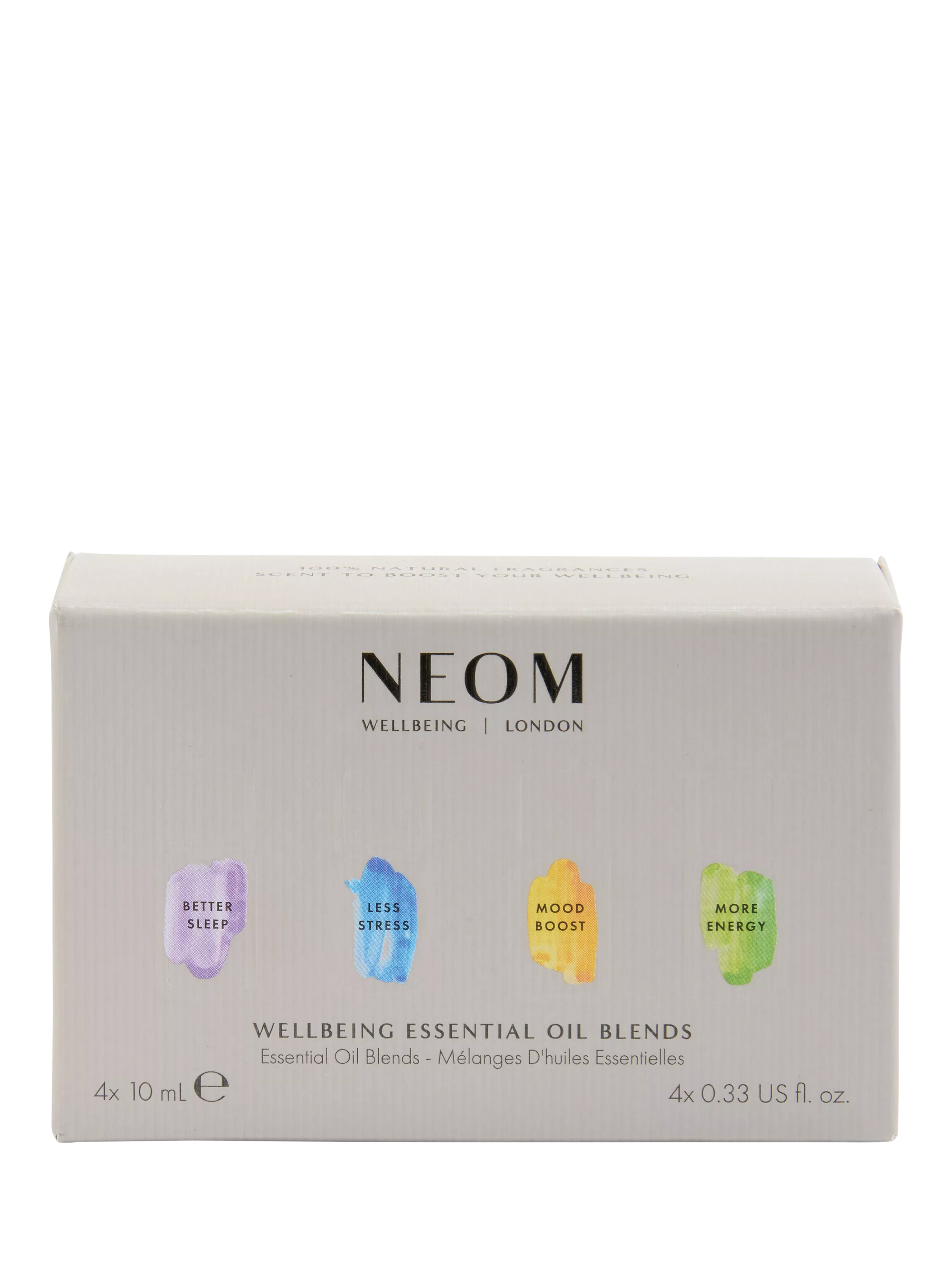NEOM Wellbeing London essential oil gift set 4x10ml UK version