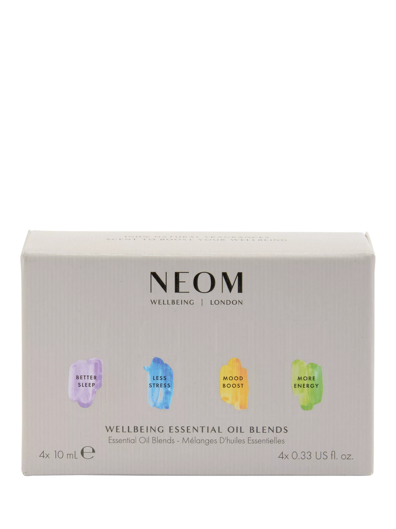 NEOM Wellbeing London essential oil gift set 4x10ml UK version