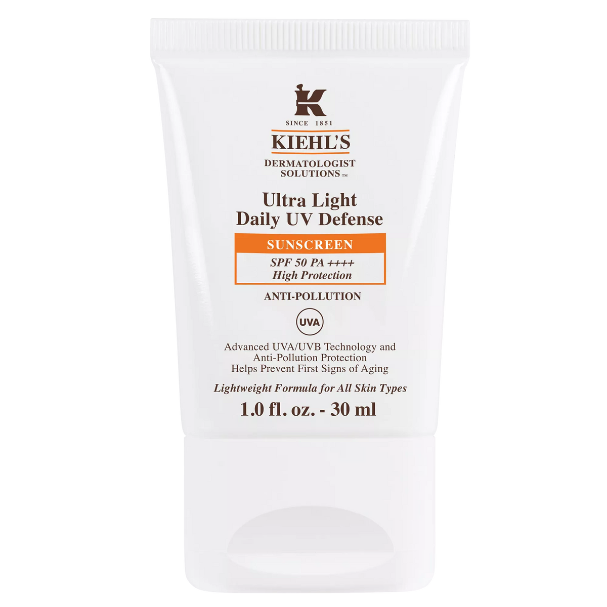 Kiehl's Ultra Light Daily UV Defense Lotion SPF 50 30ml, UK version