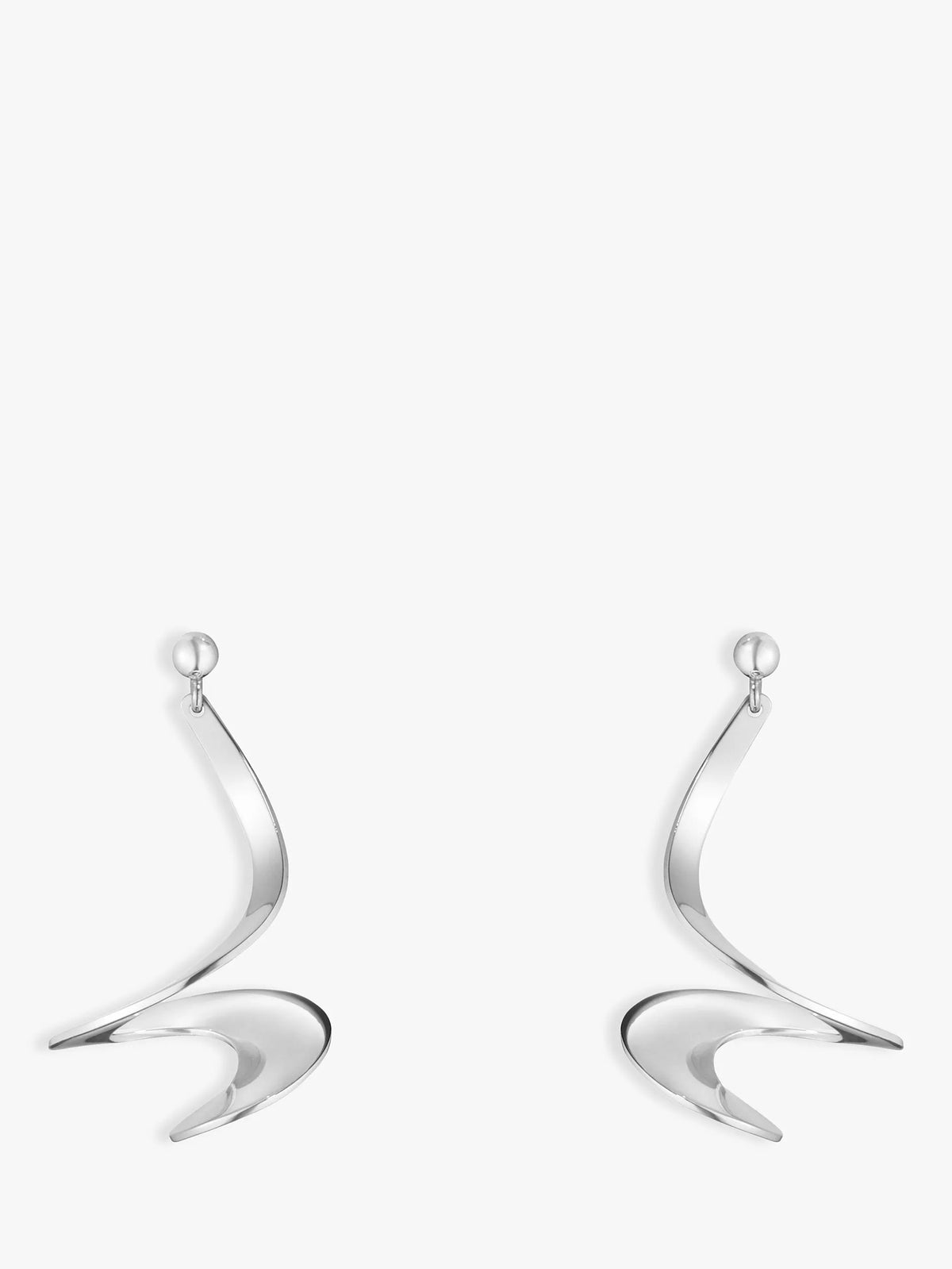 Georg Jensen Möbius sterling silver drop earrings - British product