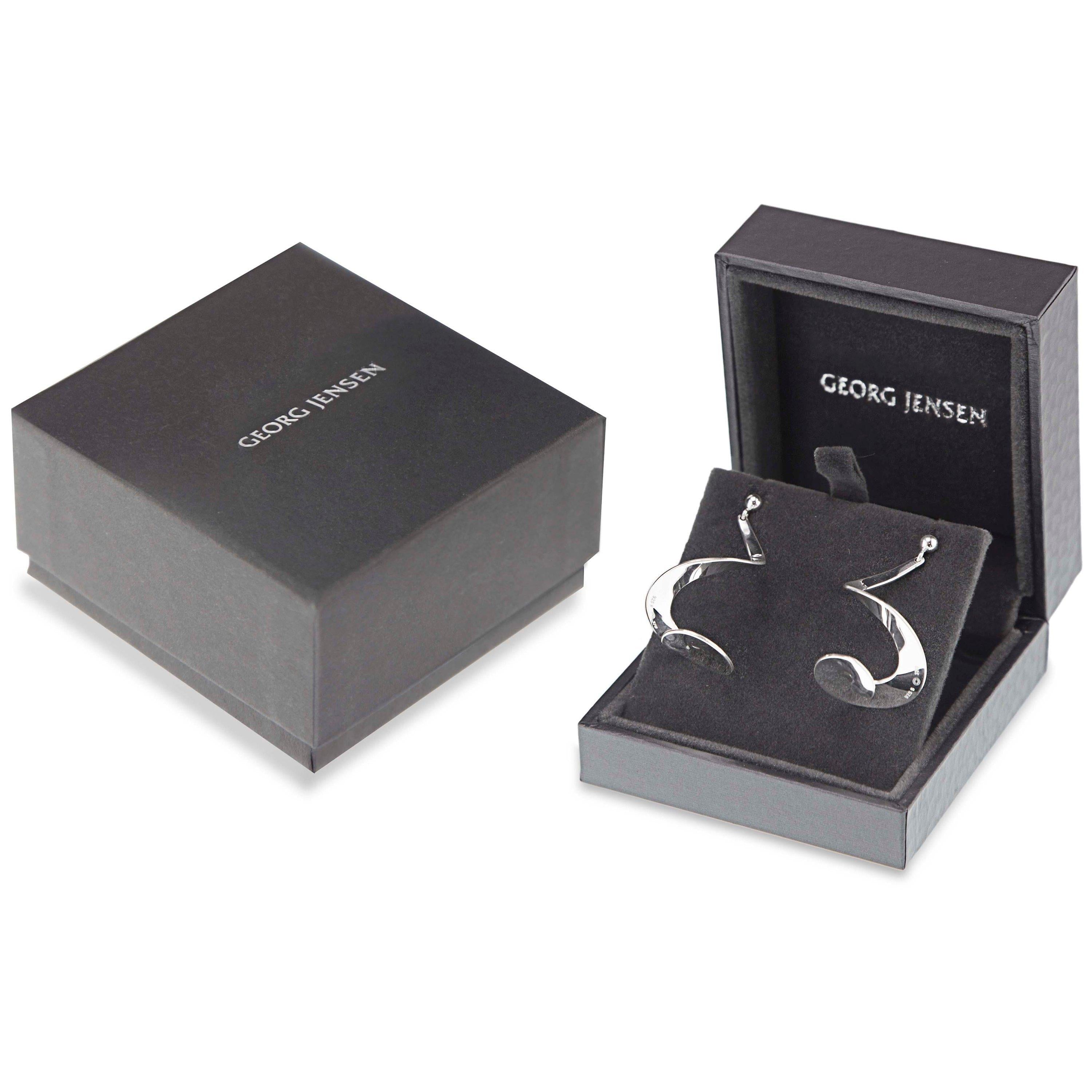 Georg Jensen Möbius sterling silver drop earrings - British product