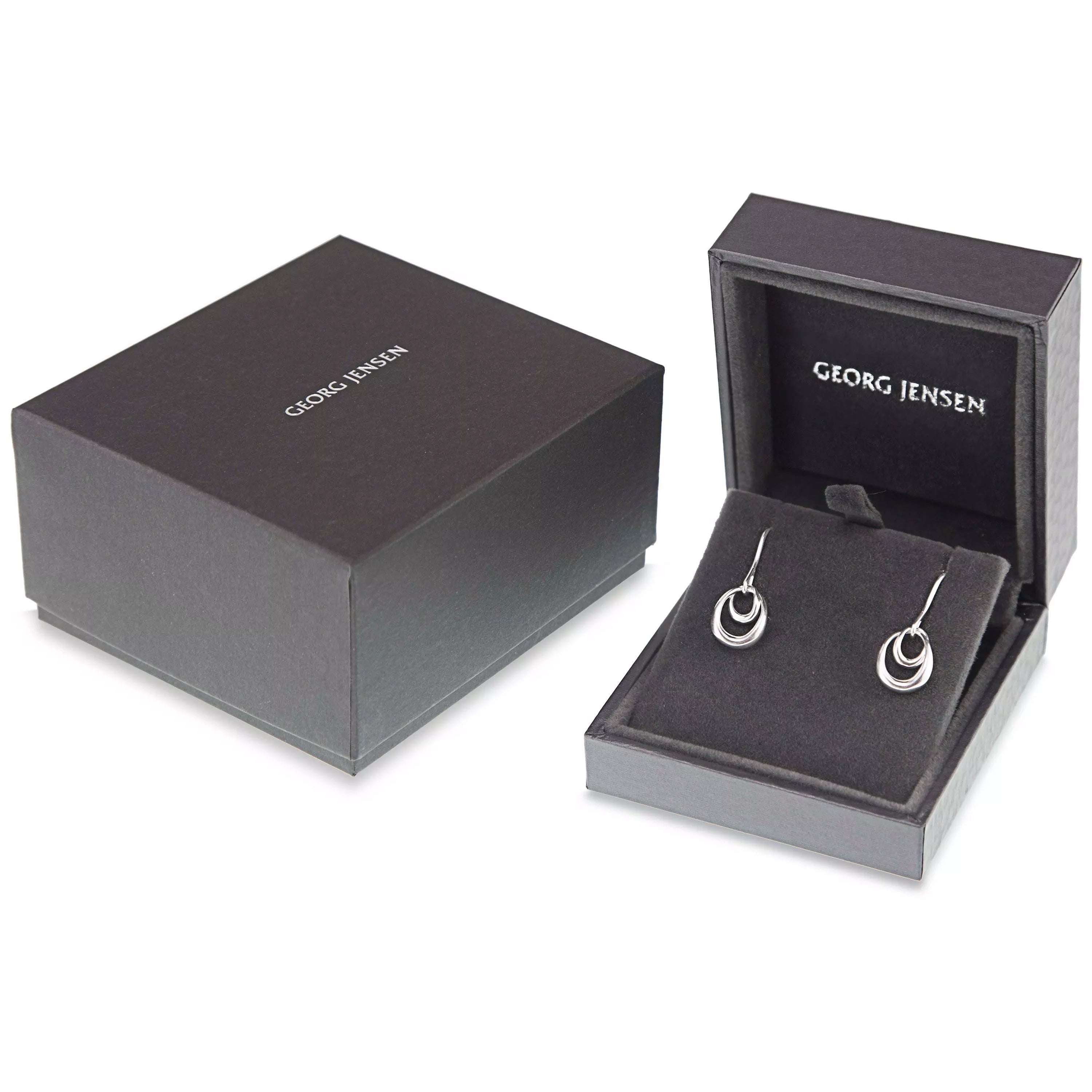 Georg Jensen Offspring sterling silver hook earrings (British brand)