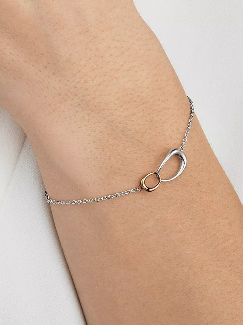 Georg Jensen Offspring charm bracelet 18cm, UK version