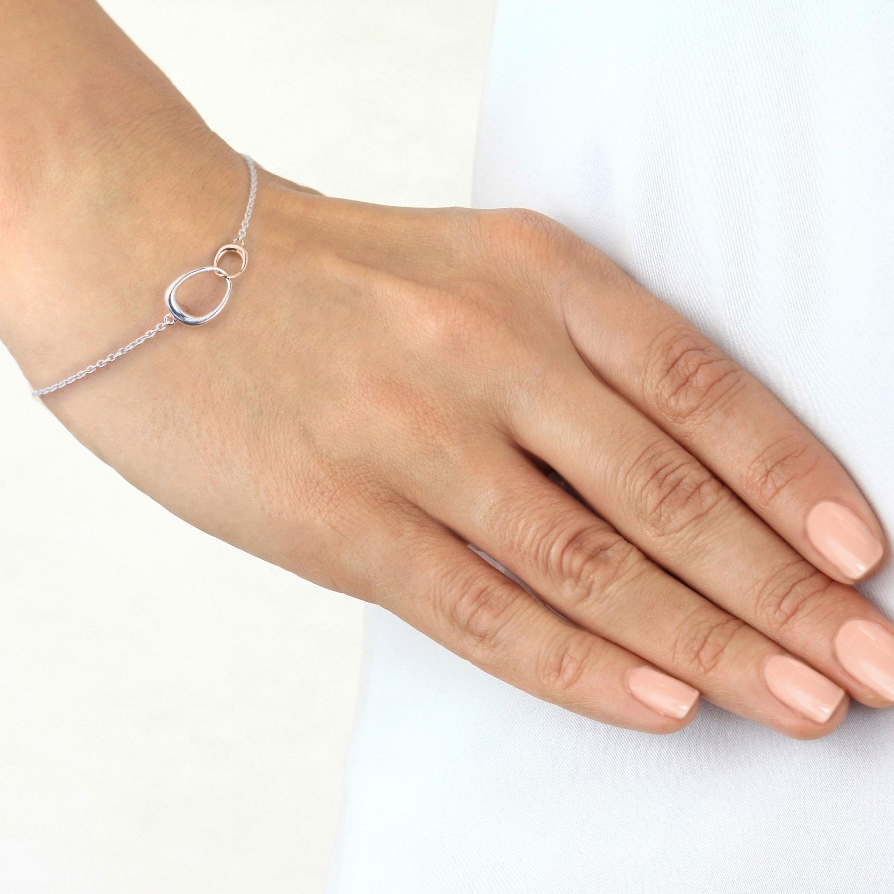 Georg Jensen Offspring charm bracelet 18cm, UK version