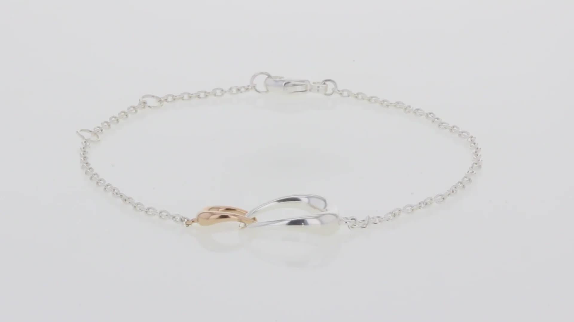 Georg Jensen Offspring charm bracelet 18cm, UK version