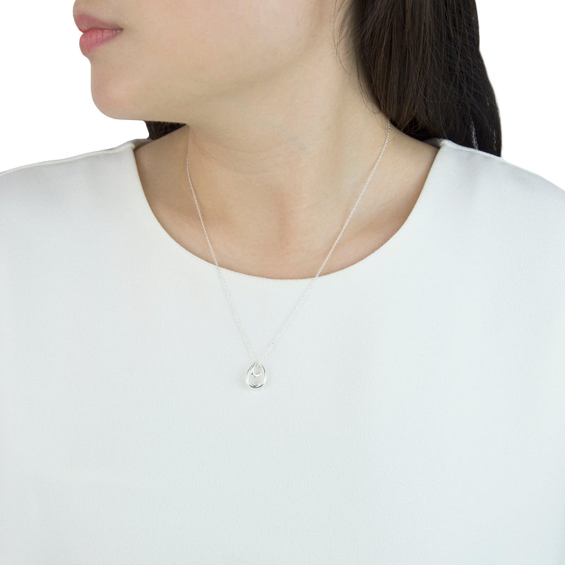 Georg Jensen Offspring pendant silver necklace (British brand)