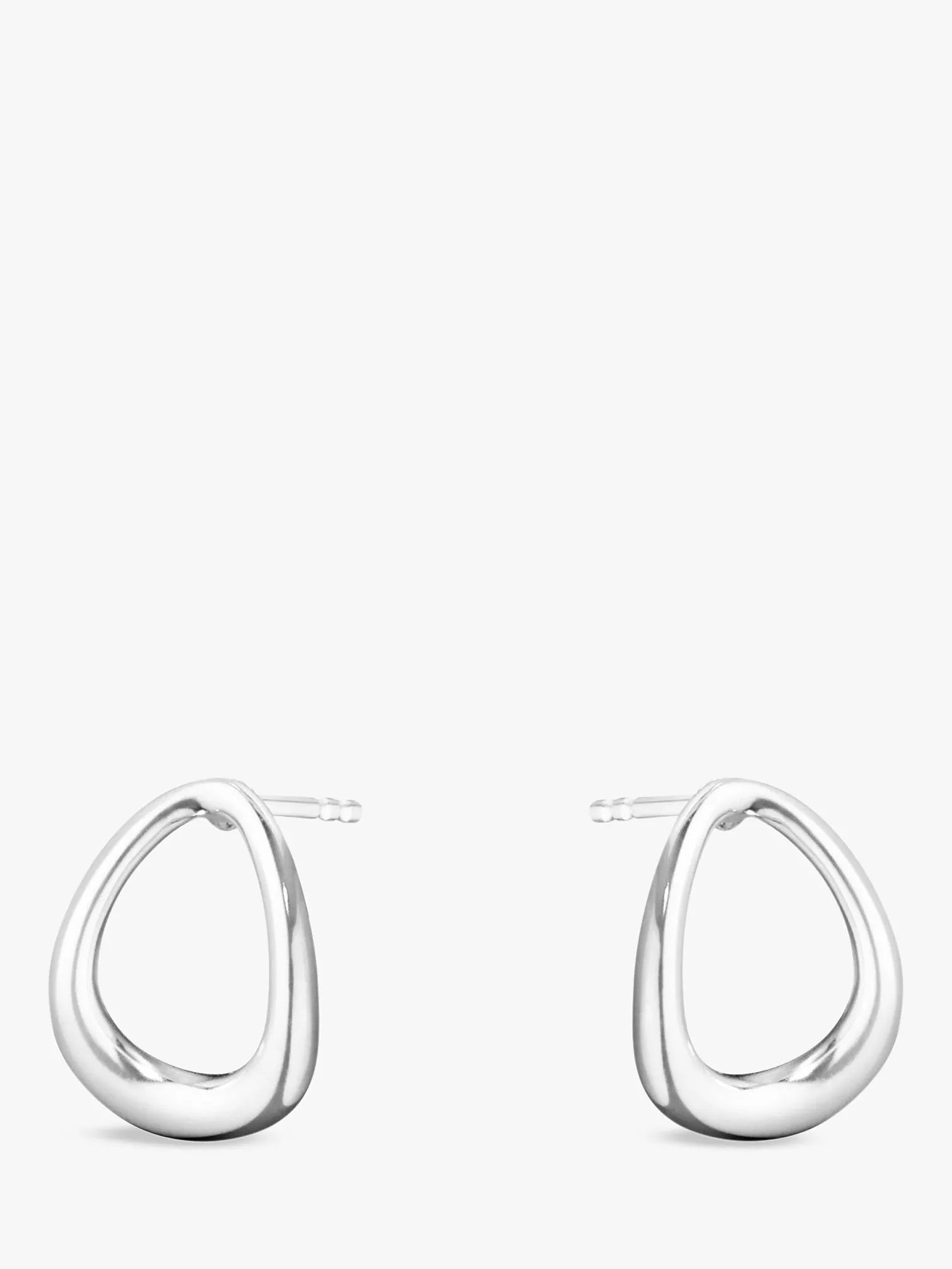 Georg Jensen Offspring sterling silver post earrings, imported from the UK