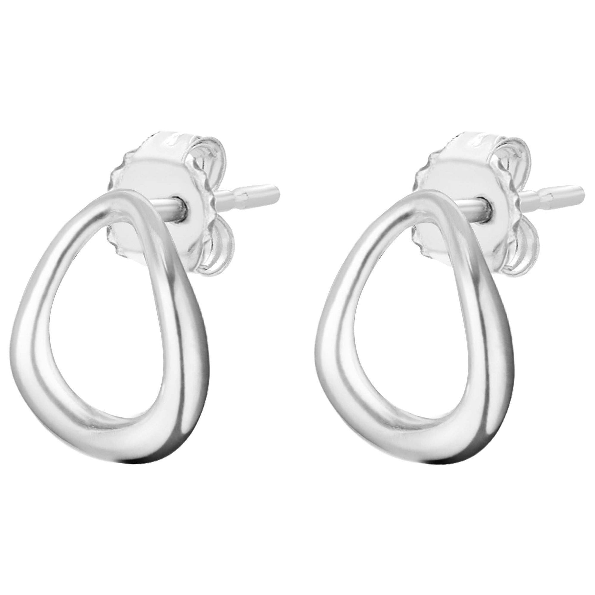 Georg Jensen Offspring sterling silver post earrings, imported from the UK