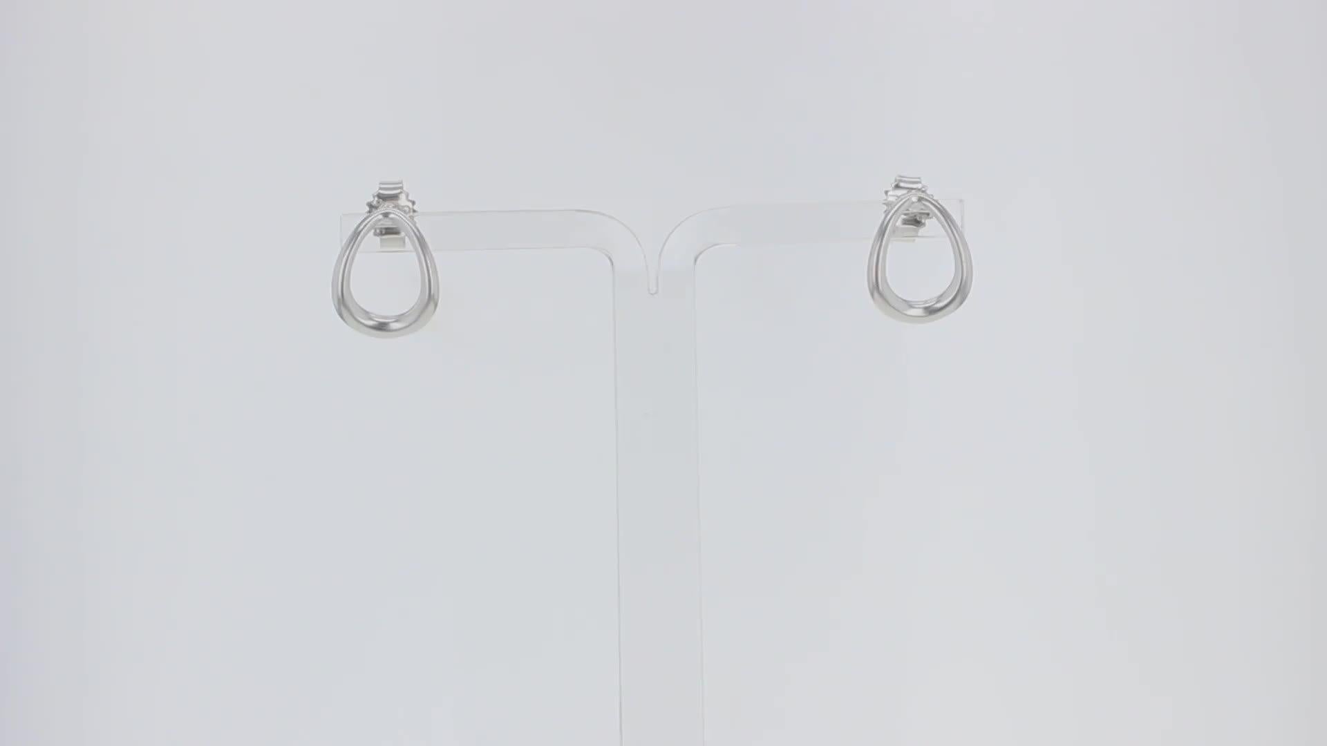 Georg Jensen Offspring sterling silver post earrings, imported from the UK