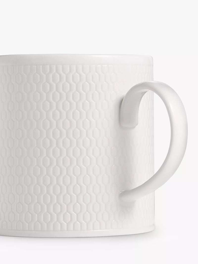 Wedgwood Gio white bone china mug 330ml (British brand)
