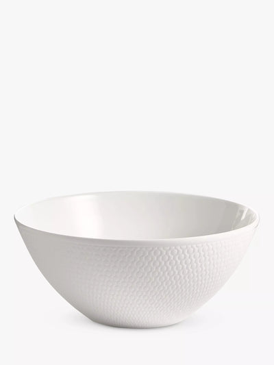John Lewis Wedgwood Gio Bone China Cereal Bowl, 16cm, White- Buy online at McGrocer