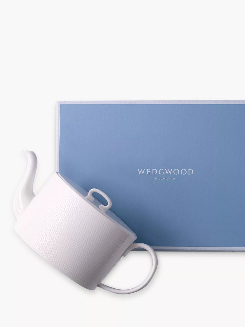 Wedgwood Gio bone china teapot 1L white (British brand)
