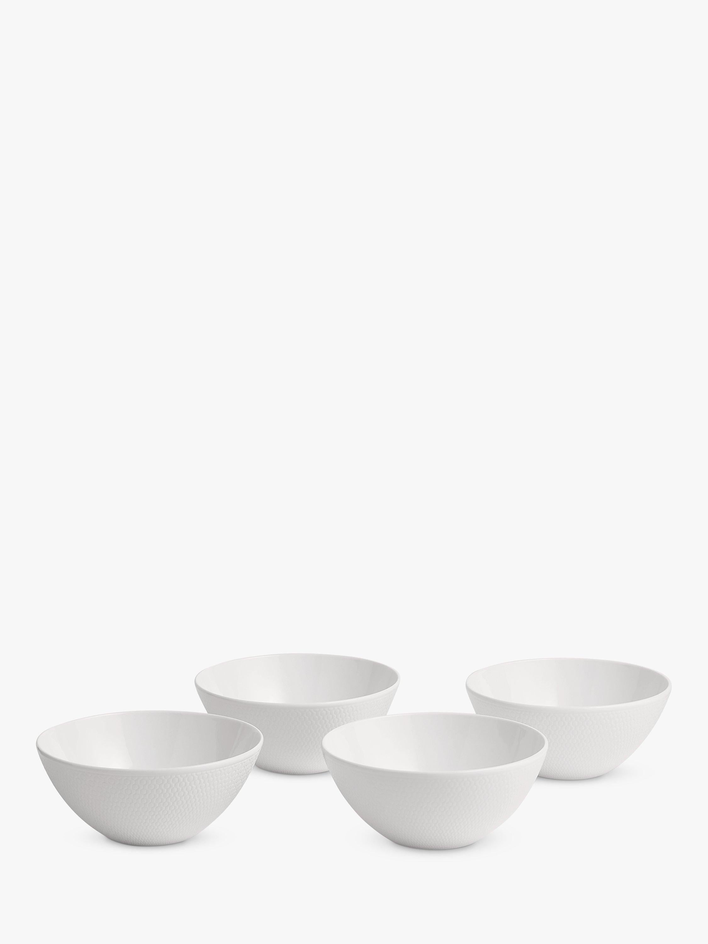 Wedgwood Gio bone china dinnerware set 16-piece white, imported from the UK