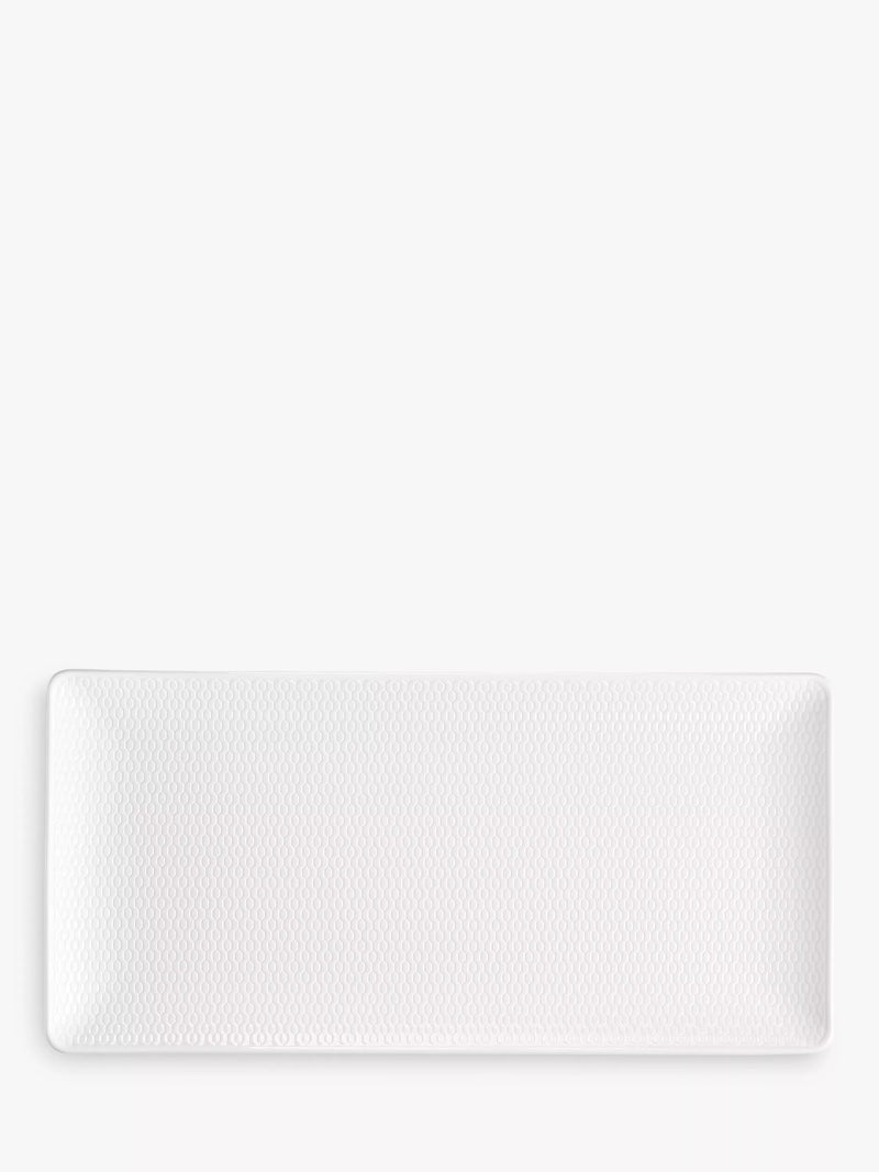 Wedgwood Gio rectangular serving dish 32cm white, imported from the UK