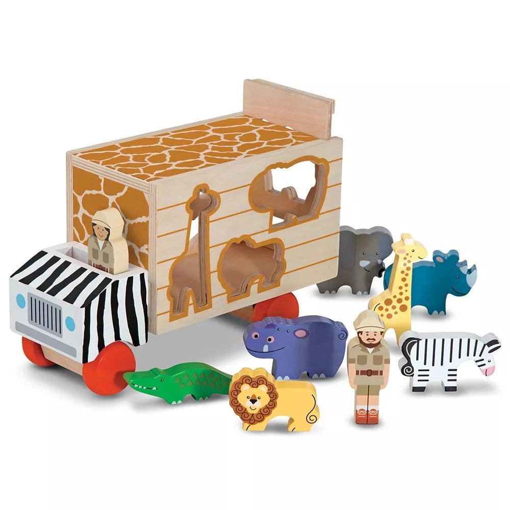Melissa & Doug Safari Shape Sort Truck - British product