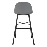 John Lewis Whistler bar stool with fabric seat and metal frame (British brand)