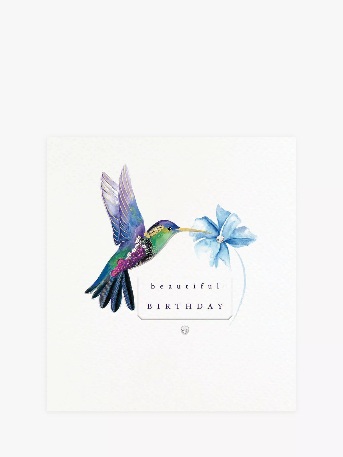 Woodmansterne beautiful birthday card blank inside (British brand)