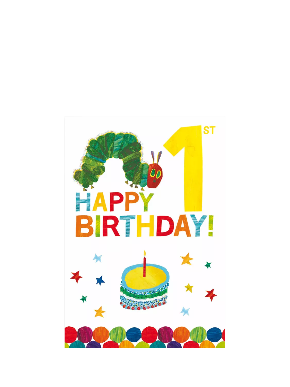 Woodmansterne chocolate cake 1st birthday card - British product