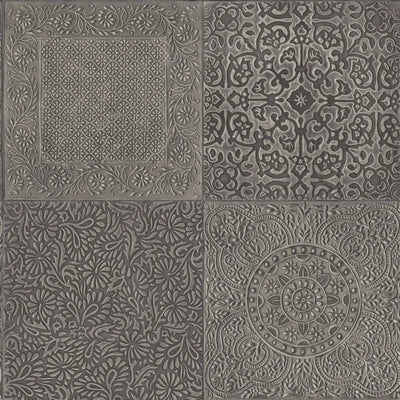 John Lewis Bazaar Wallpaper with Embossed Tile Design and Aged Effect- Buy online at McGrocer