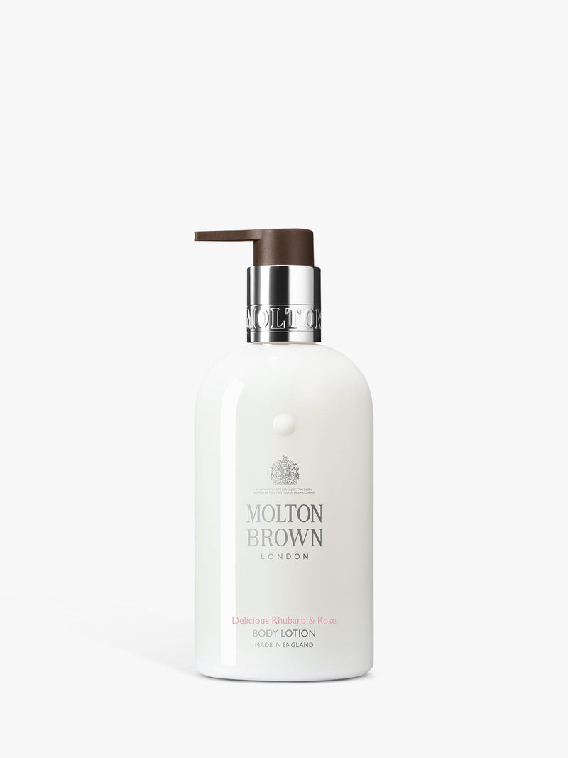 Molton Brown body lotion Delicious Rhubarb & Rose 300ml, imported from the UK