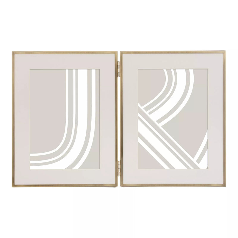 John Lewis Daya double photo frame polished finish - British product