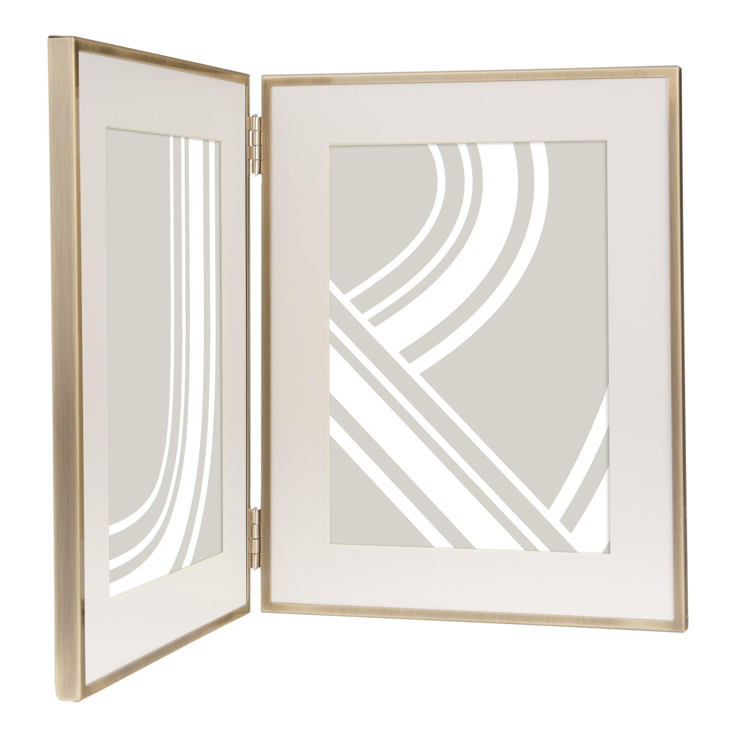 John Lewis Daya double photo frame polished finish - British product