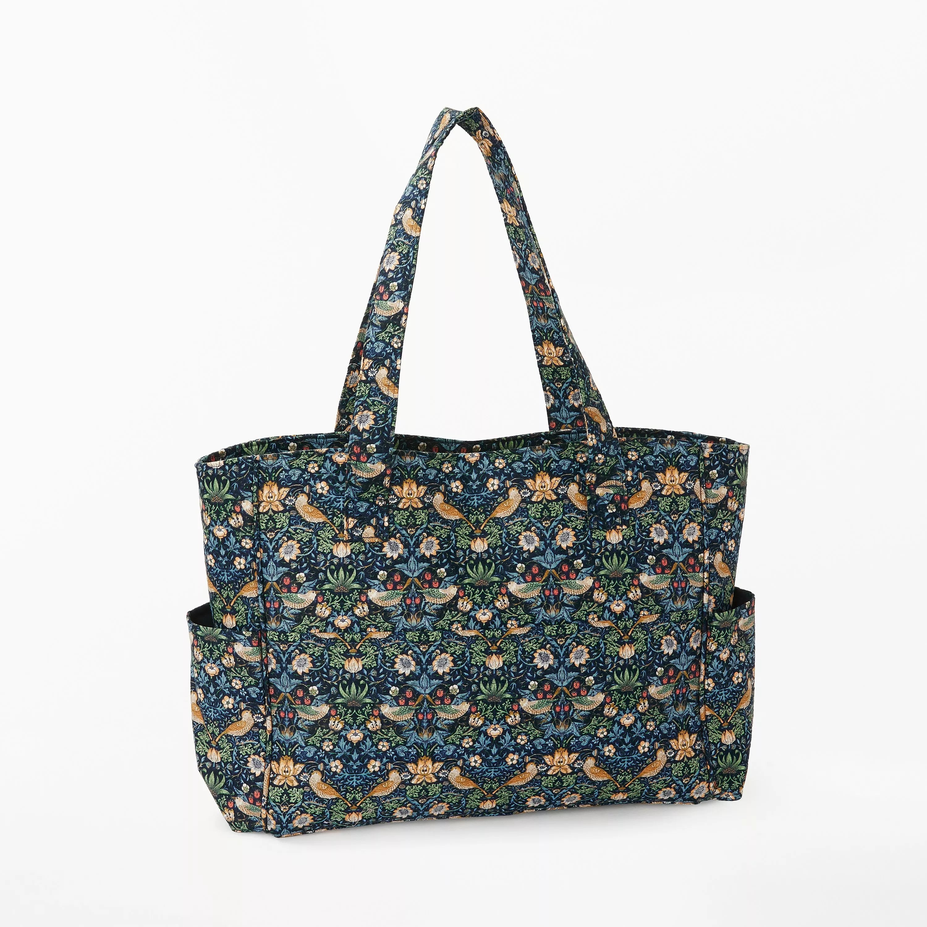 John Lewis Strawberry Thief navy craft bag, imported from the UK
