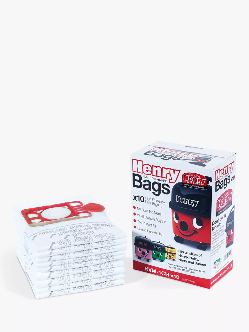 Henry HEPA vacuum filter bags pack of 10 (British brand)