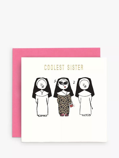 John Lewis Susan O'Hanlon Coolest Sister Birthday Card- Buy online at McGrocer