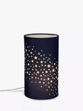 John Lewis Stardust table lamp with star cut-outs, 23cm tall - British product