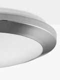 John Lewis Kara Flush Ceiling Light chrome effect - British product