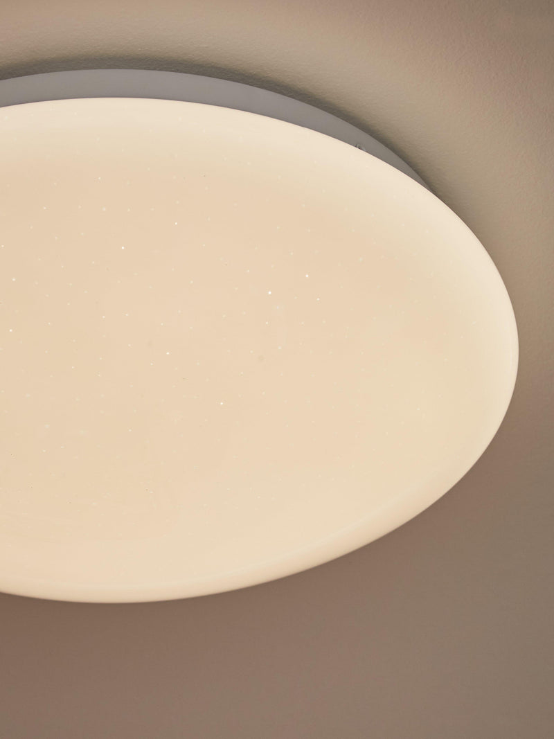 John Lewis LED flush ceiling light white, imported from the UK