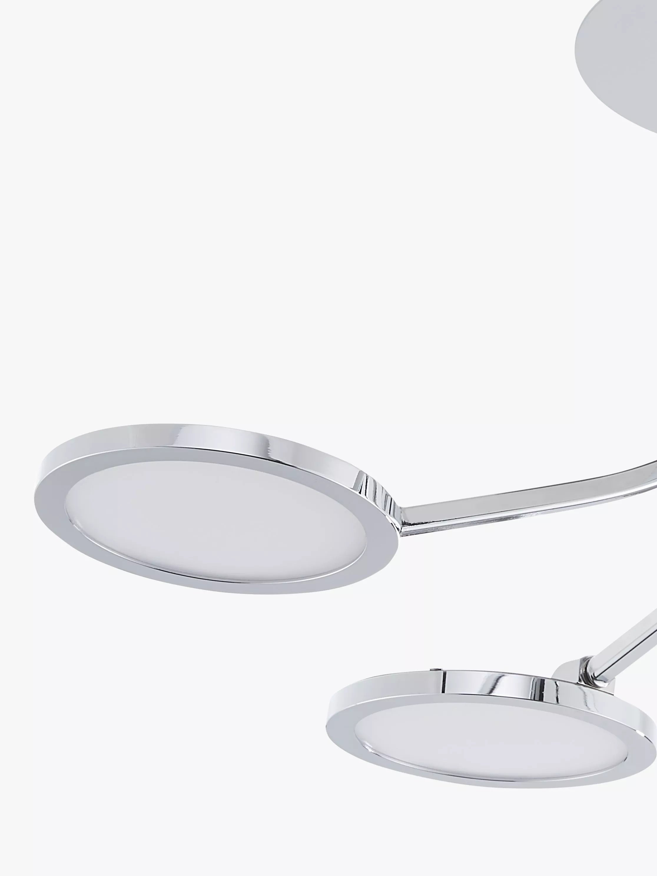 John Lewis Malmo LED semi-flush ceiling light chrome - British product