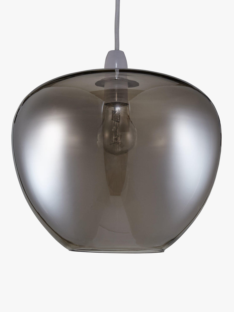 John Lewis ceiling shade smoked glass 28cm diameter (British brand)