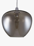 John Lewis ceiling shade smoked glass 28cm diameter (British brand)