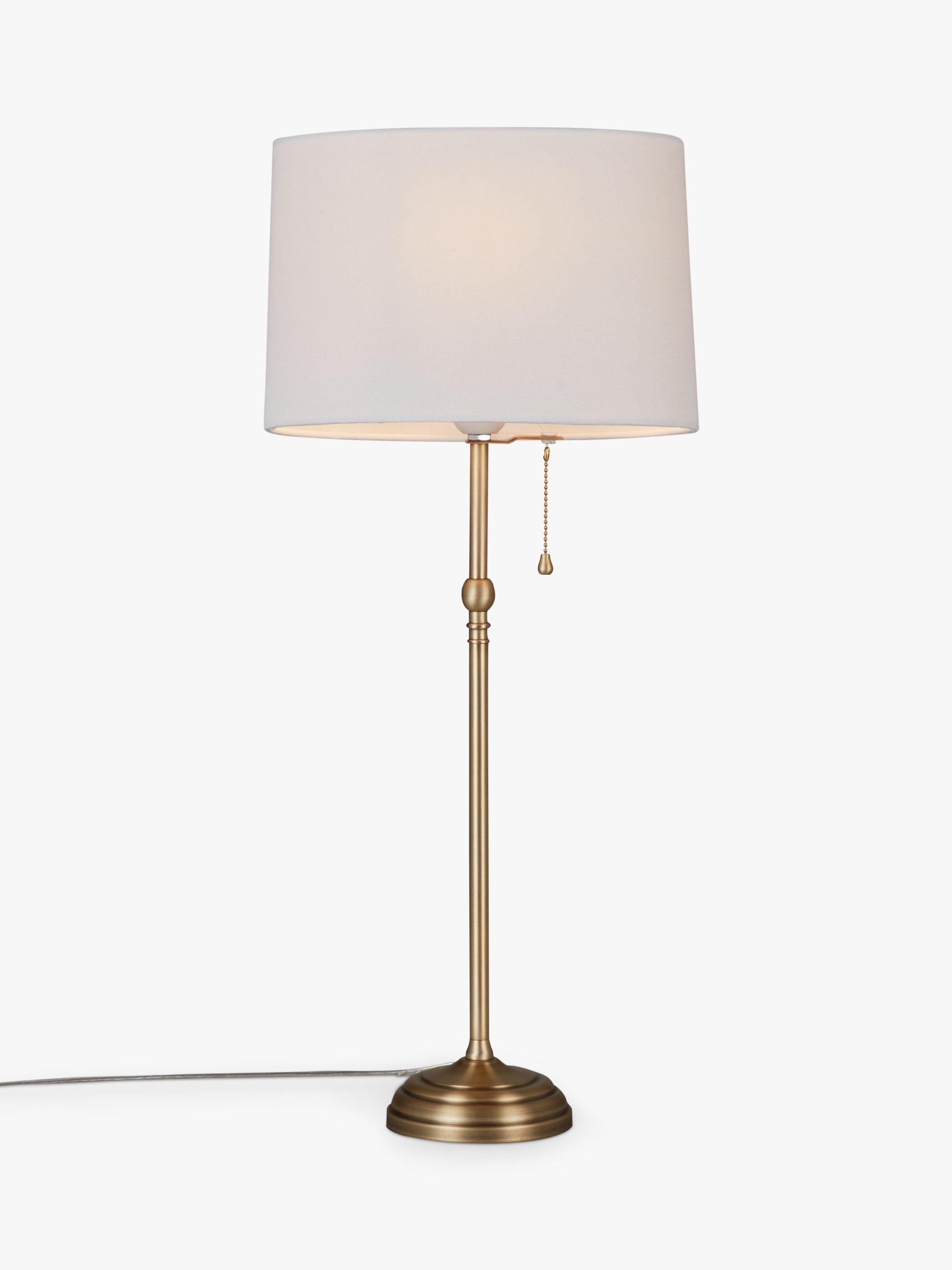 John Lewis Isabel tall table lamp with linen shade (British brand)