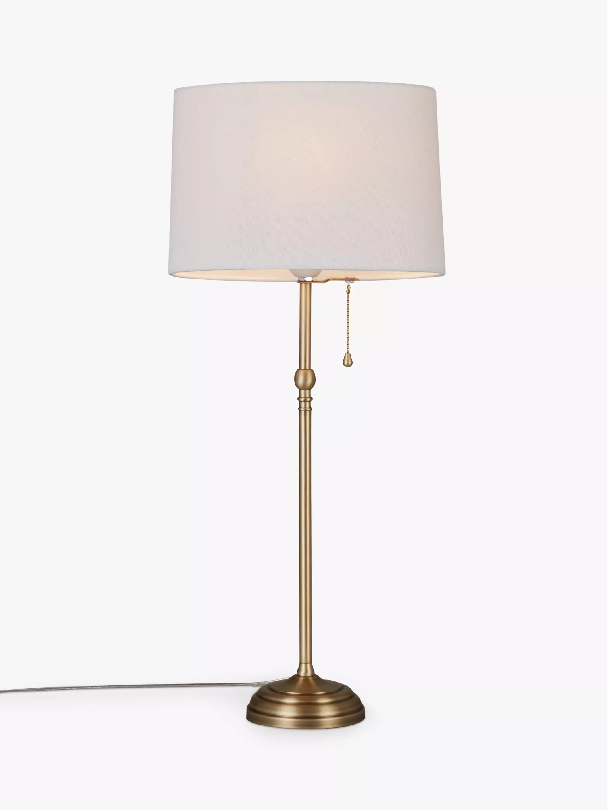 John Lewis Isabel tall table lamp with linen shade (British brand)