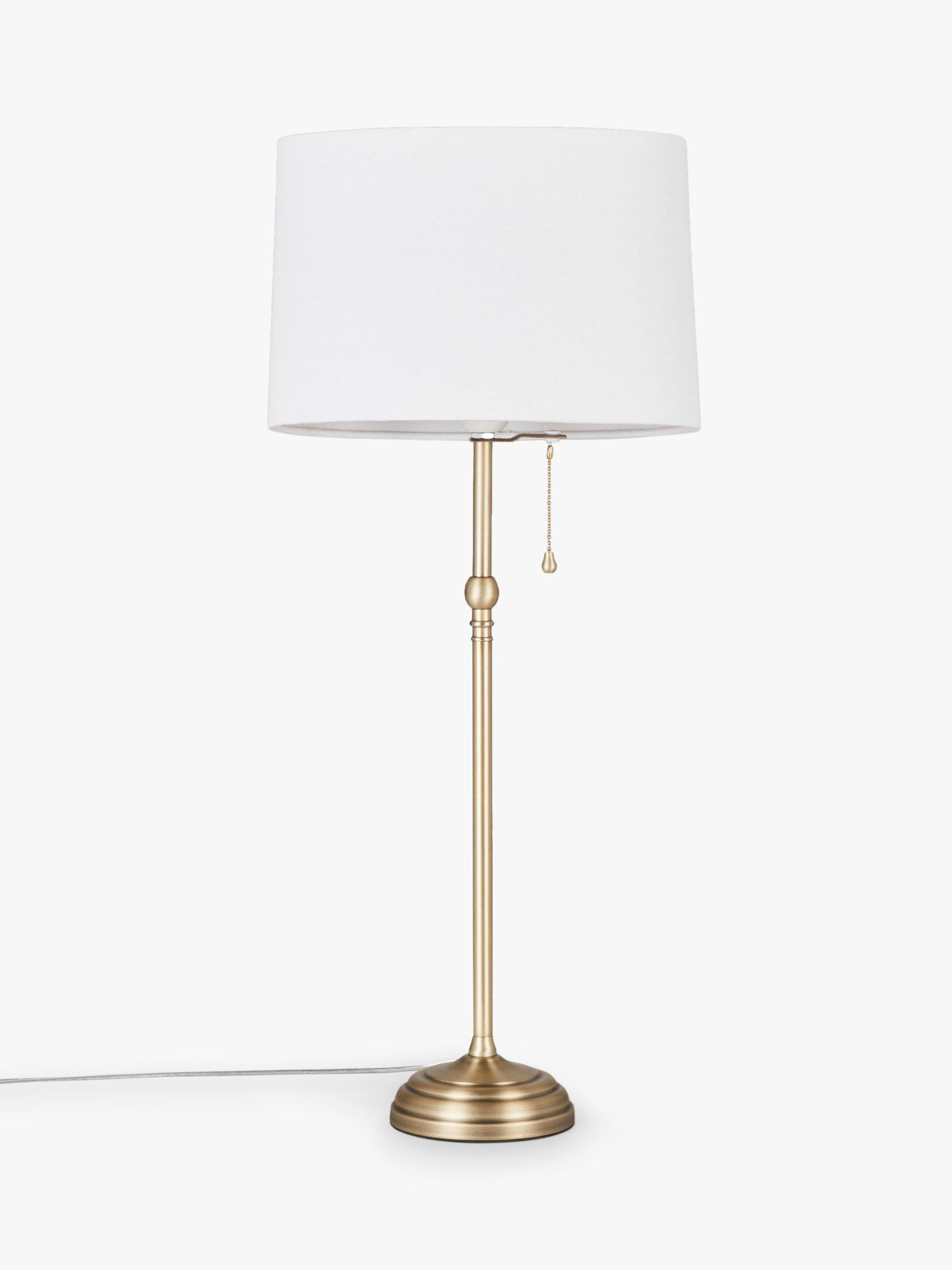 John Lewis Isabel tall table lamp with linen shade (British brand)