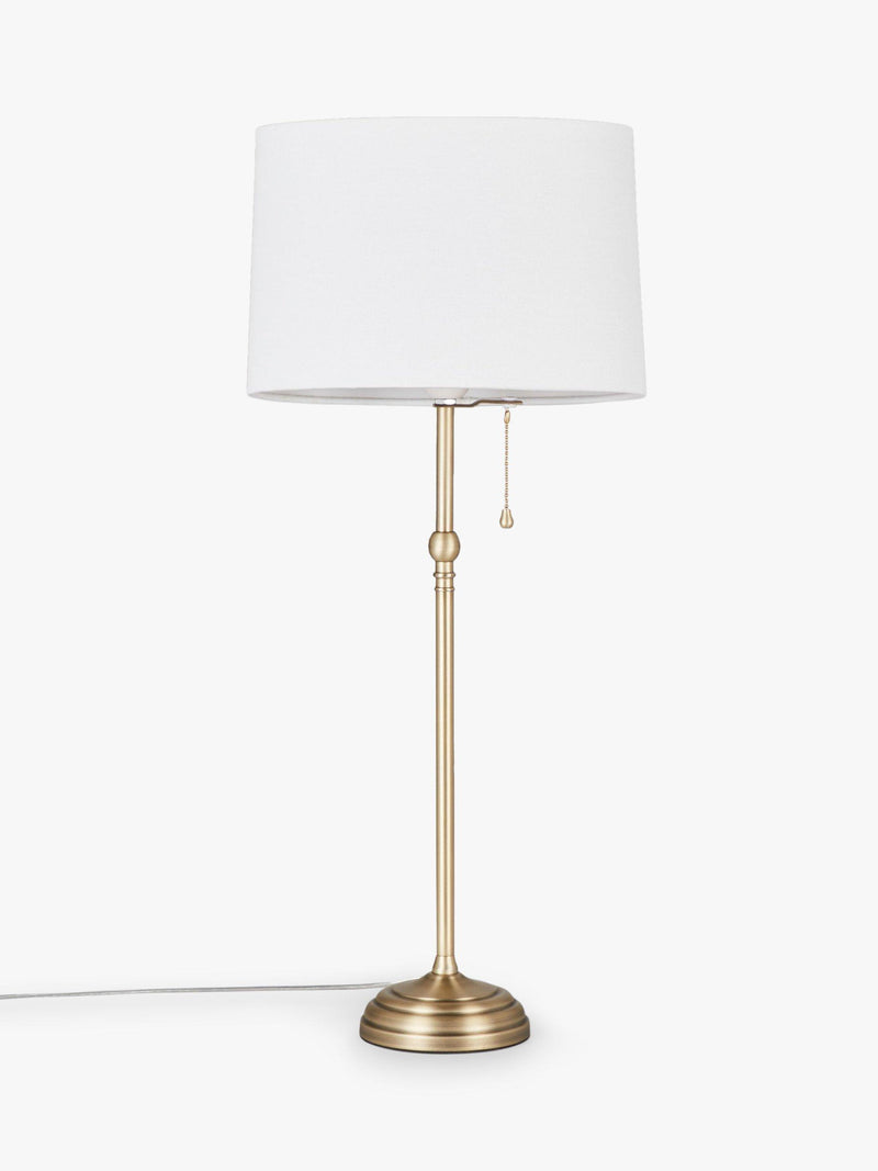 John Lewis Isabel tall table lamp with linen shade (British brand)