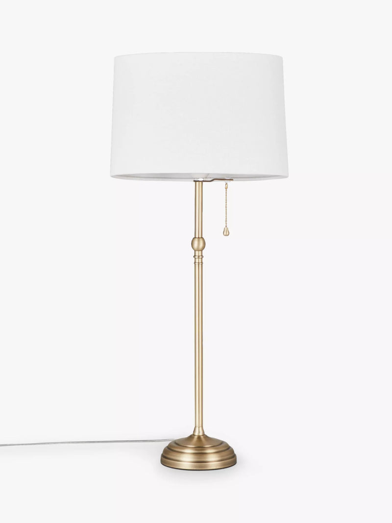John Lewis Isabel tall table lamp with linen shade (British brand)